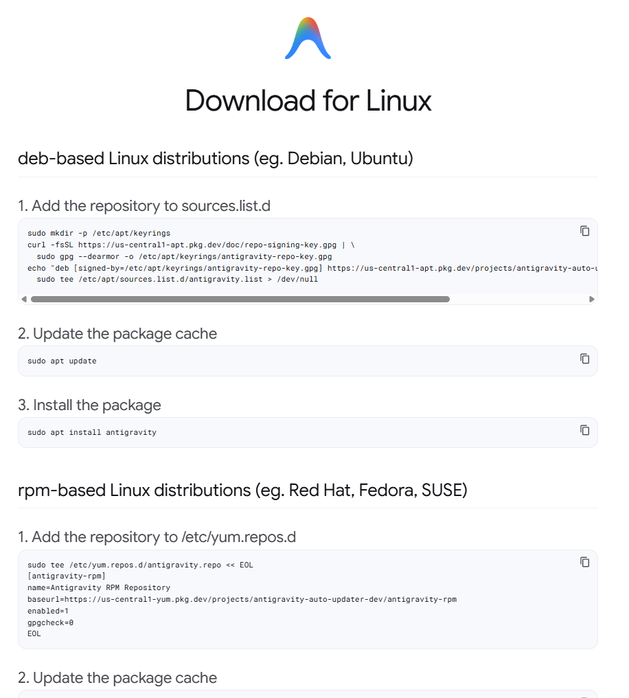 리눅스 설치 페이지
